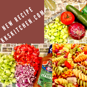 Easy 5 Ingredient Pasta Salad-- Digital Download Recipe